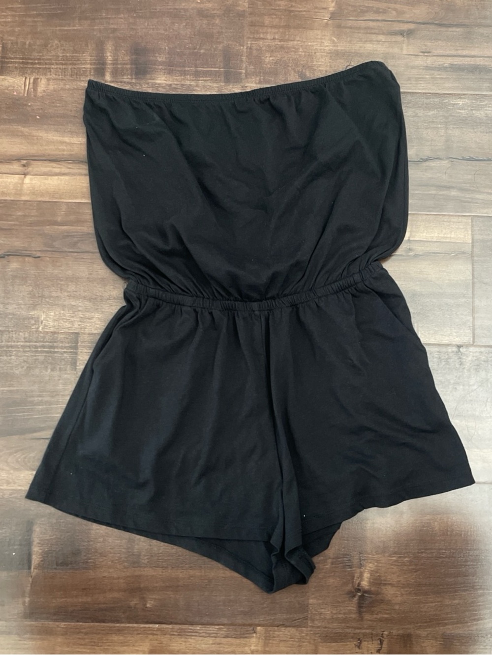 Forever 21 Black Strapless Romper
